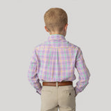 Purple Gold & Green Plaid | Back