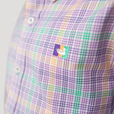 Purple Gold & Green Plaid | Detail