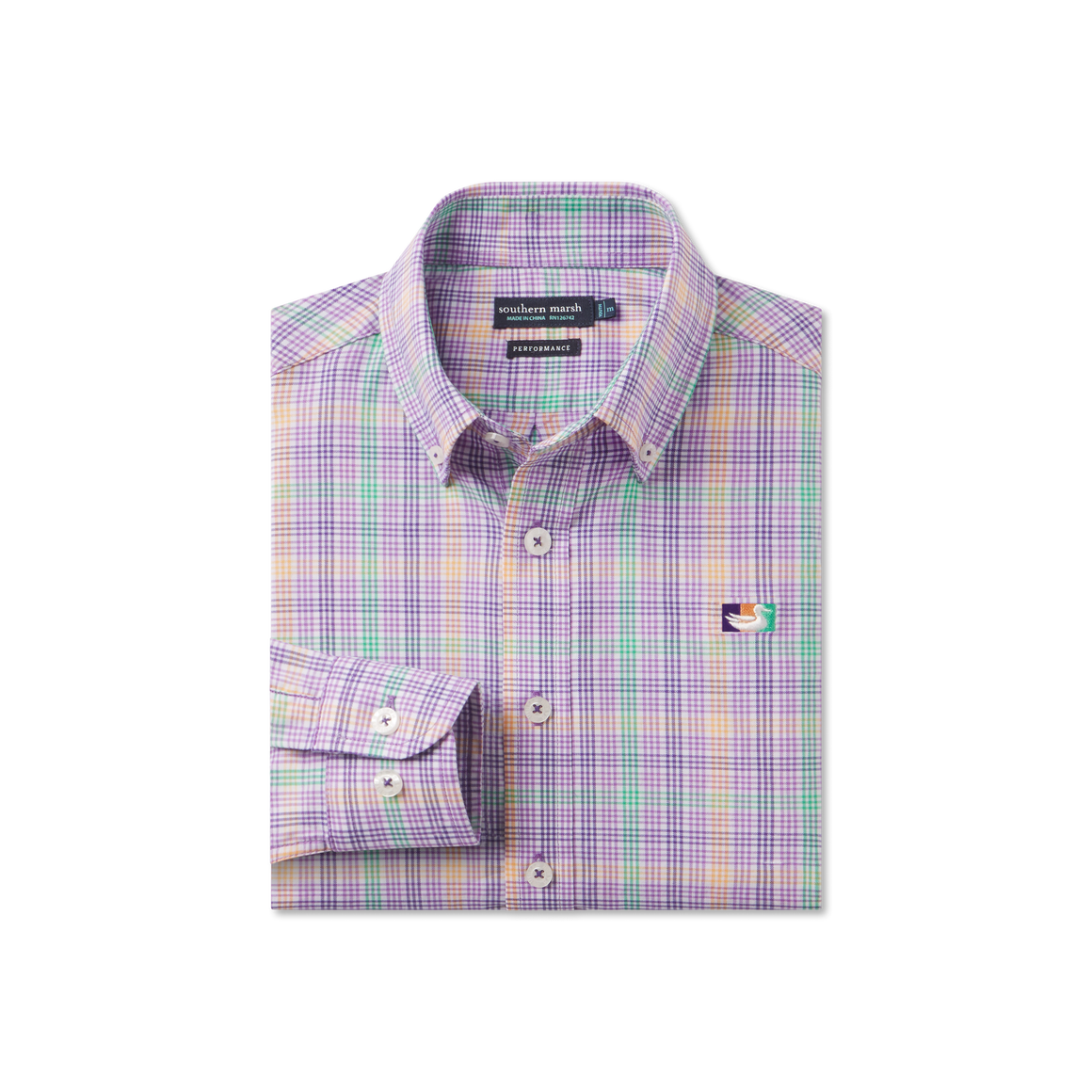 Purple Gold & Green Plaid