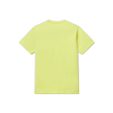 Electric Lime with Pink Duck | Youth Embroidered Tee | Back