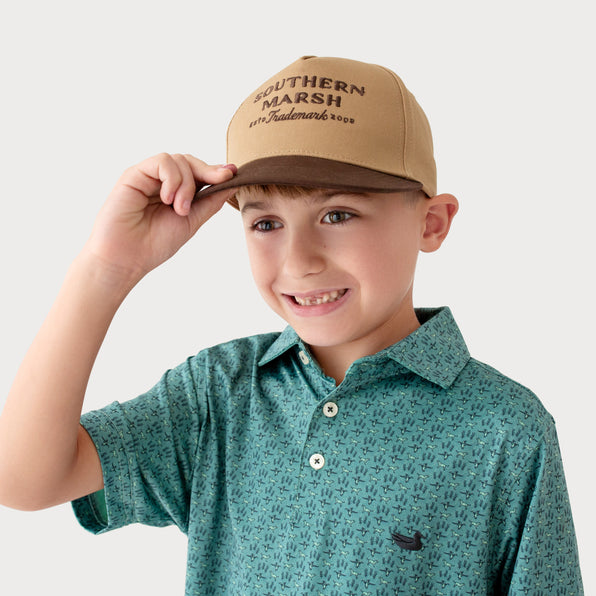 Dark Green & Tan Twill| On Model Front