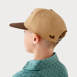 Dark Green & Tan Twill | On Model Back