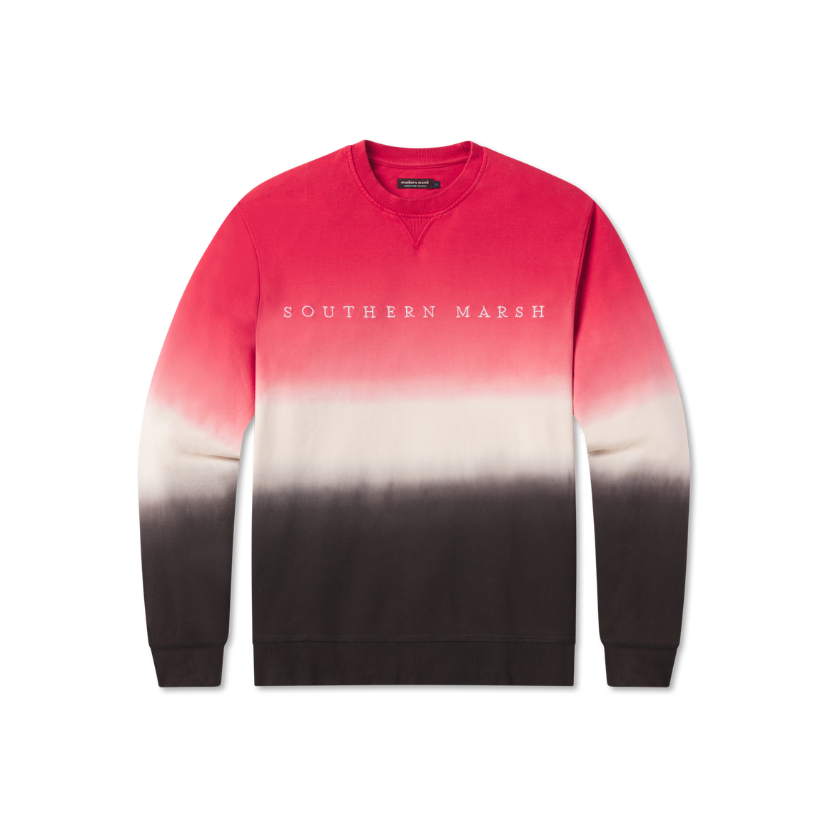 Black and Crimson Dip Dye