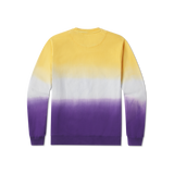 Purple and Yellow Dip Dye | BACK