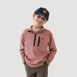 Crimson With Black Duck | ON MODEL | FRONT