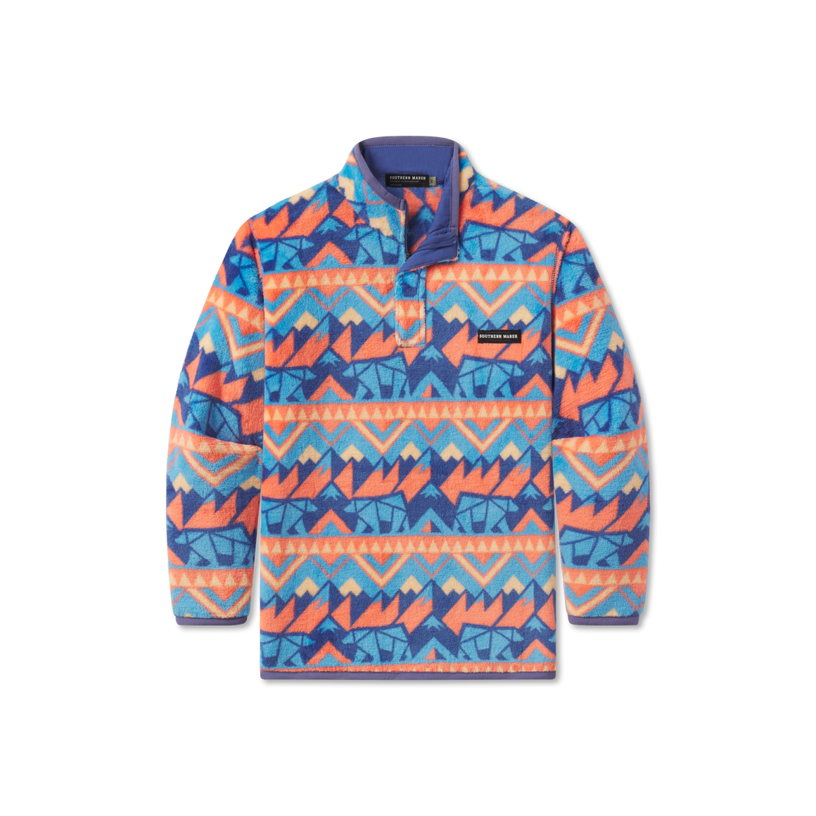 Navy and Peach
