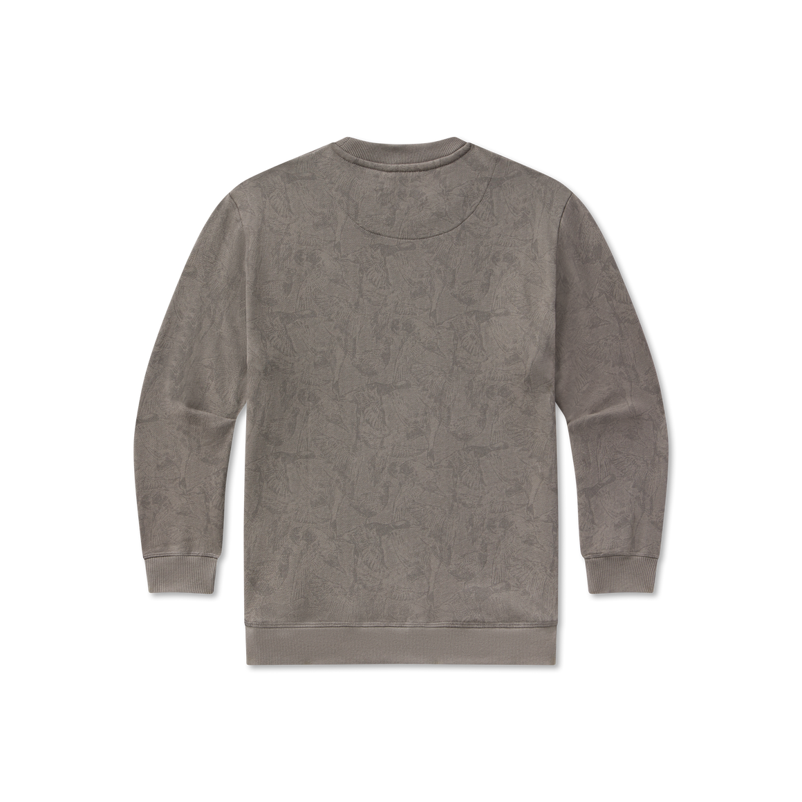 Dark Gray Waterfowl Print | Back