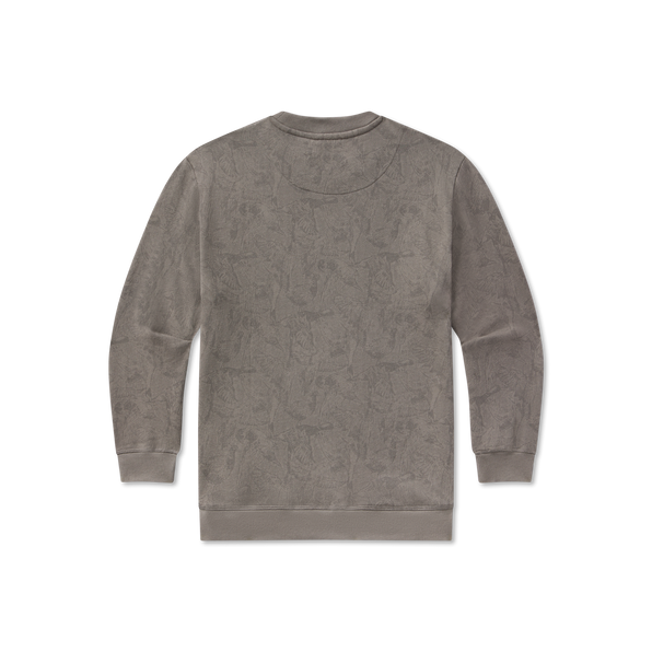 Dark Gray Waterfowl Print | Back