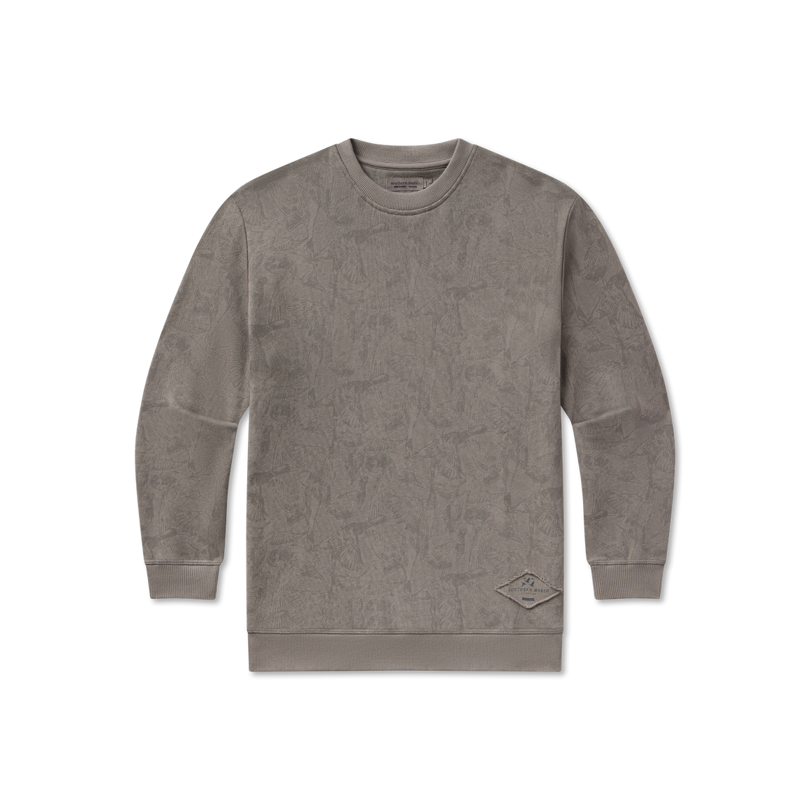 Dark Gray Waterfowl Print