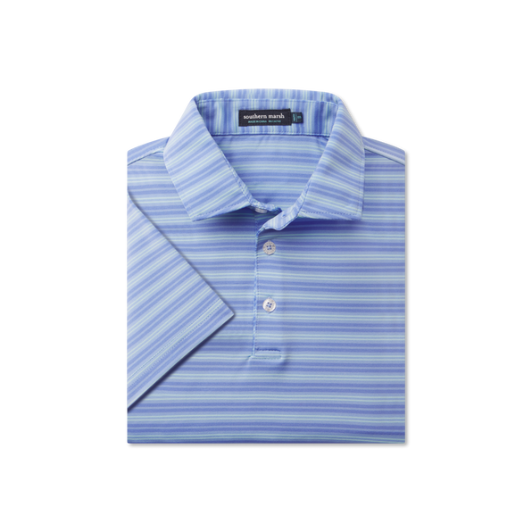 French Blue & Mint Stripe