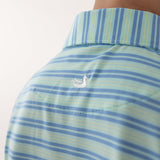 Lilac Lime & Teal Stripe | On Model Back