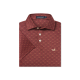 Burnt Red & Tan Microprint
