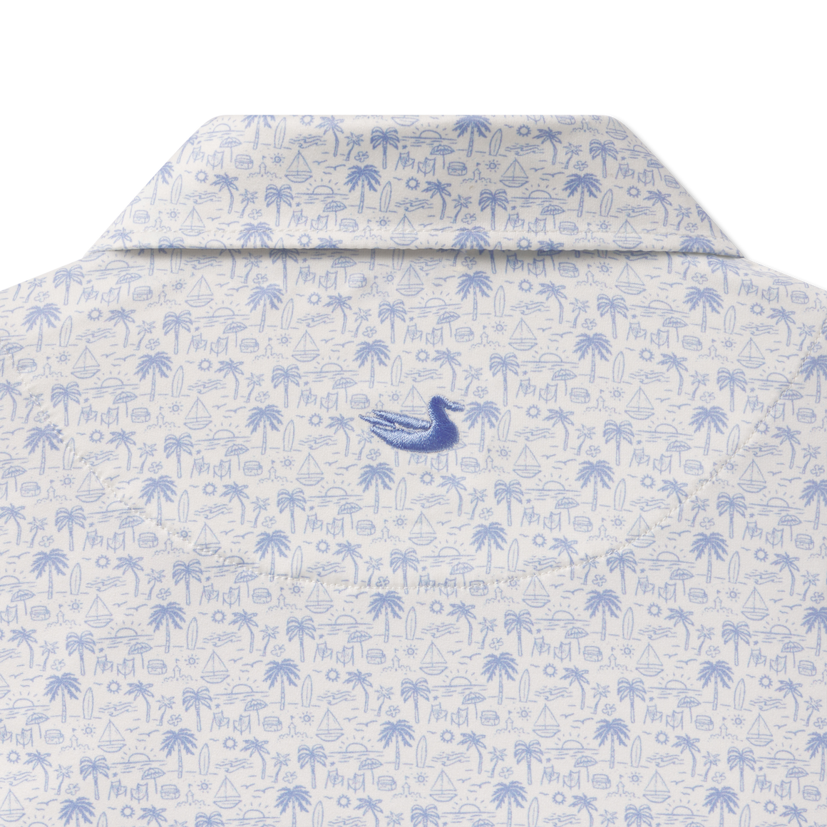 French Blue &          White | Print Zoom