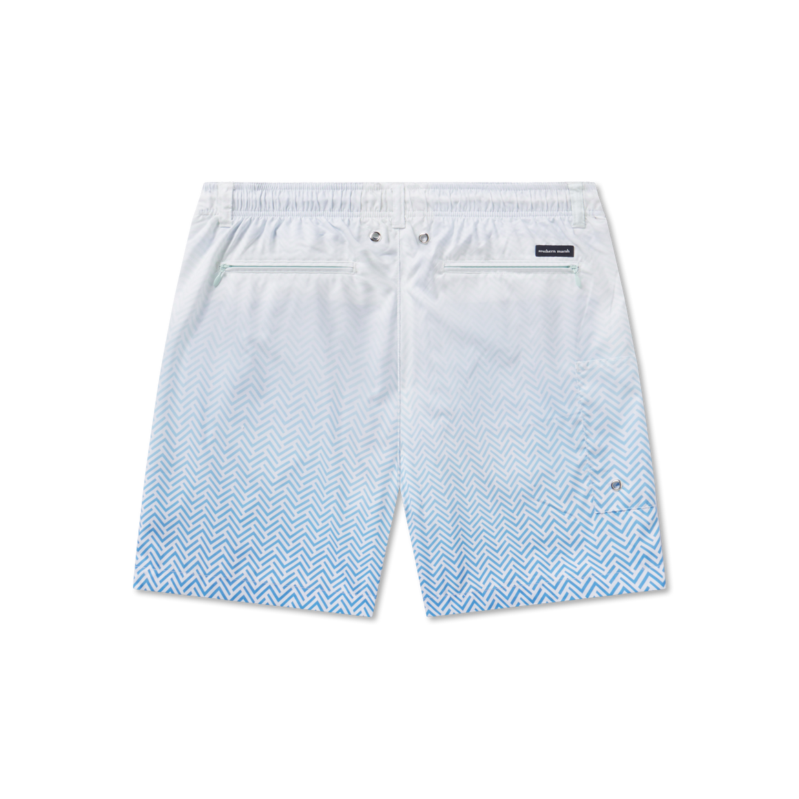 French Blue Herringbone | Back