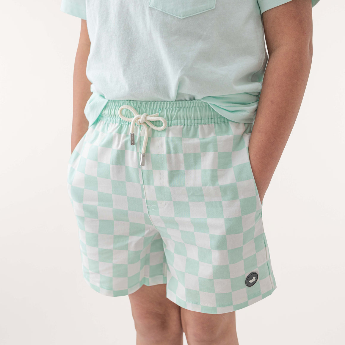 Bimini Green Checkerboard | On Model Front
