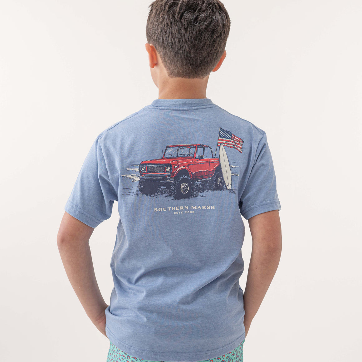Washed Blue | On Model Back