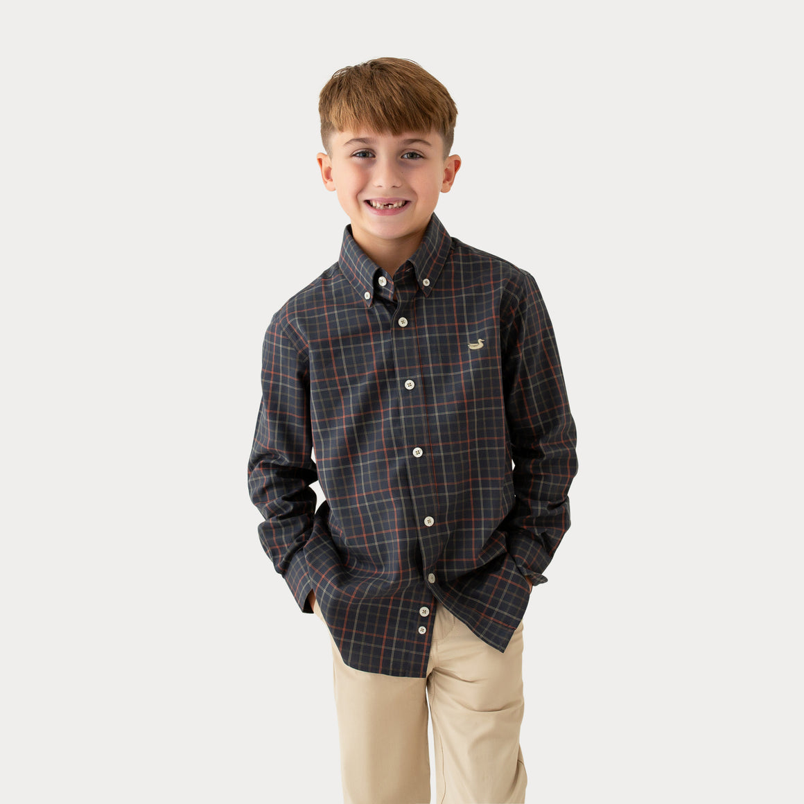 Navy & Dark Olive | On Model | Front
