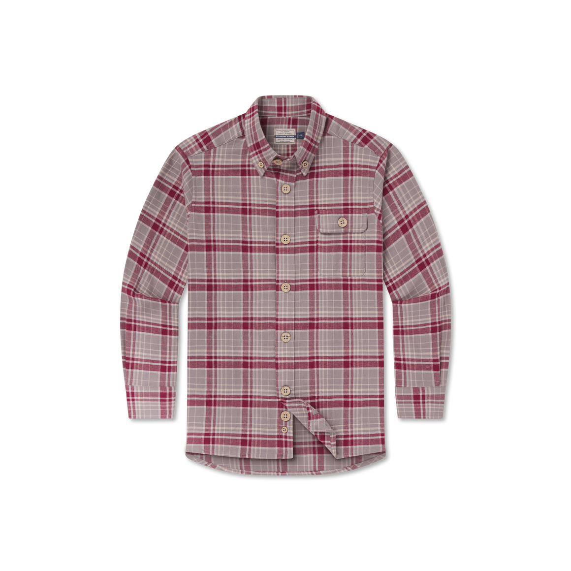 Maroon & Dark Gray Flannel | front