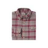 Maroon & Dark Gray Flannel | FOLDED