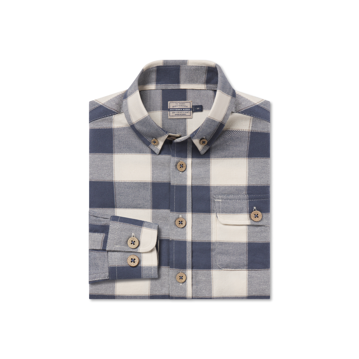 White & Slate Flannel