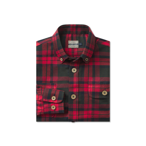 Navy & Red  Plaid