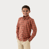 Burnt Red and Dark Olive | On Model Front