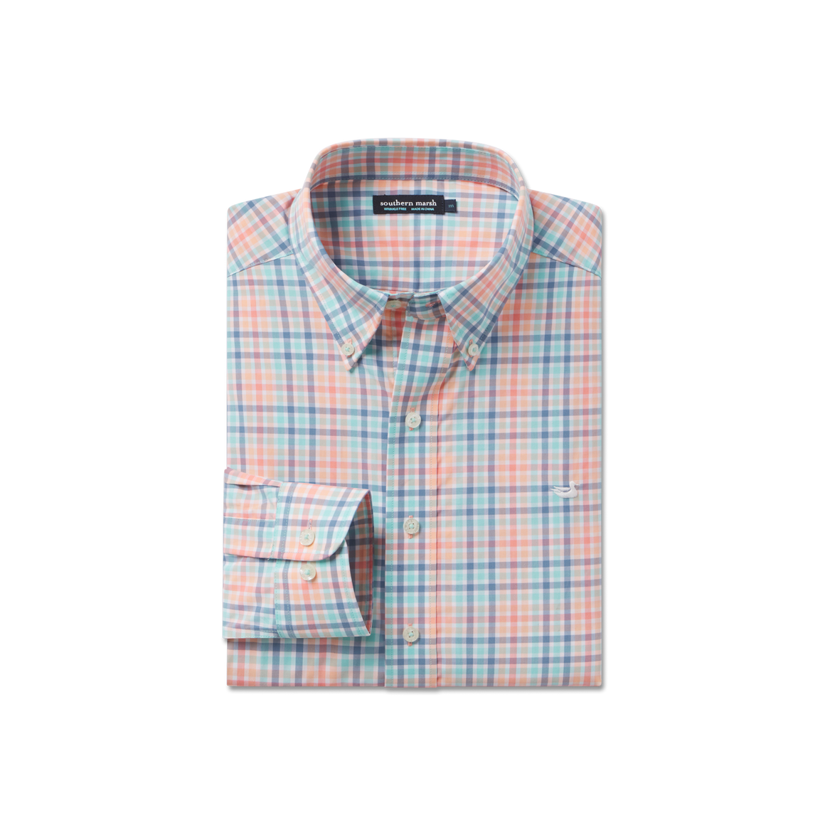 Peach and Navy