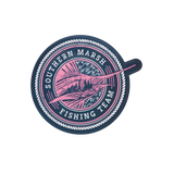 Navy with Pink Sticker