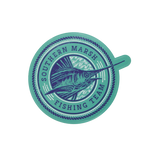 Teal with Navy Sticker