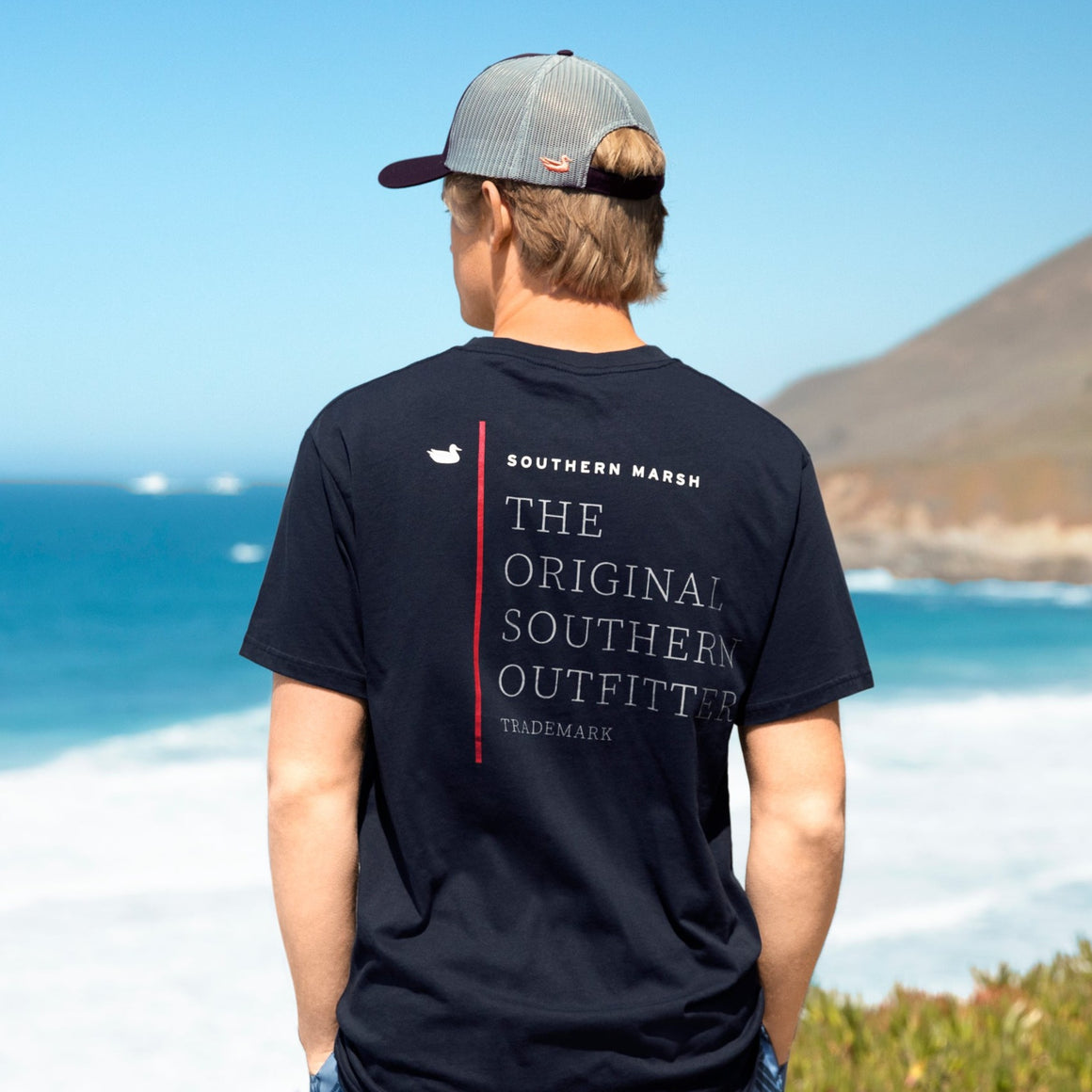 Navy | The Original Line Tee | LS