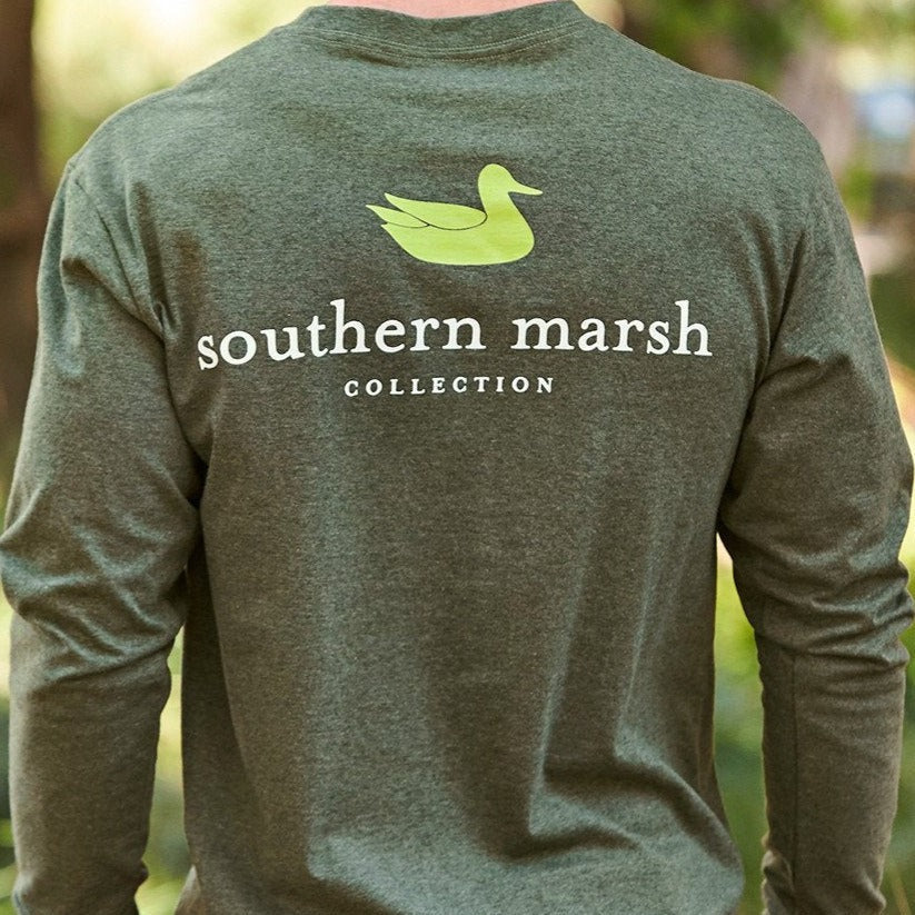 Washed Dark Green Heather | LS