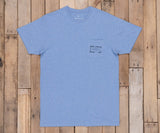 Washed Blue Heather | Authentic Vibrant Tee Heather | Short Sleeve | Front