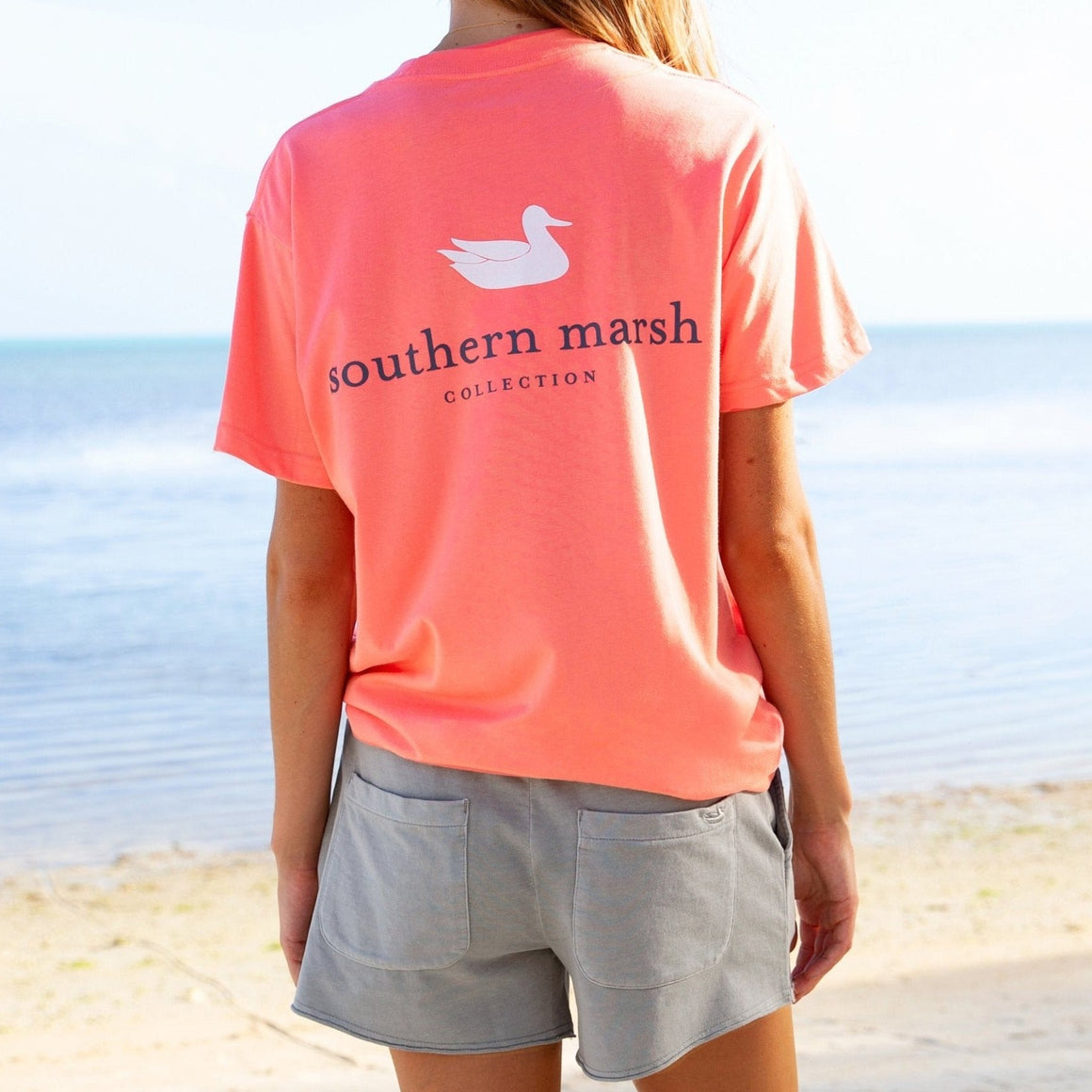 Coral | Authentic Rewind Tee | Back
