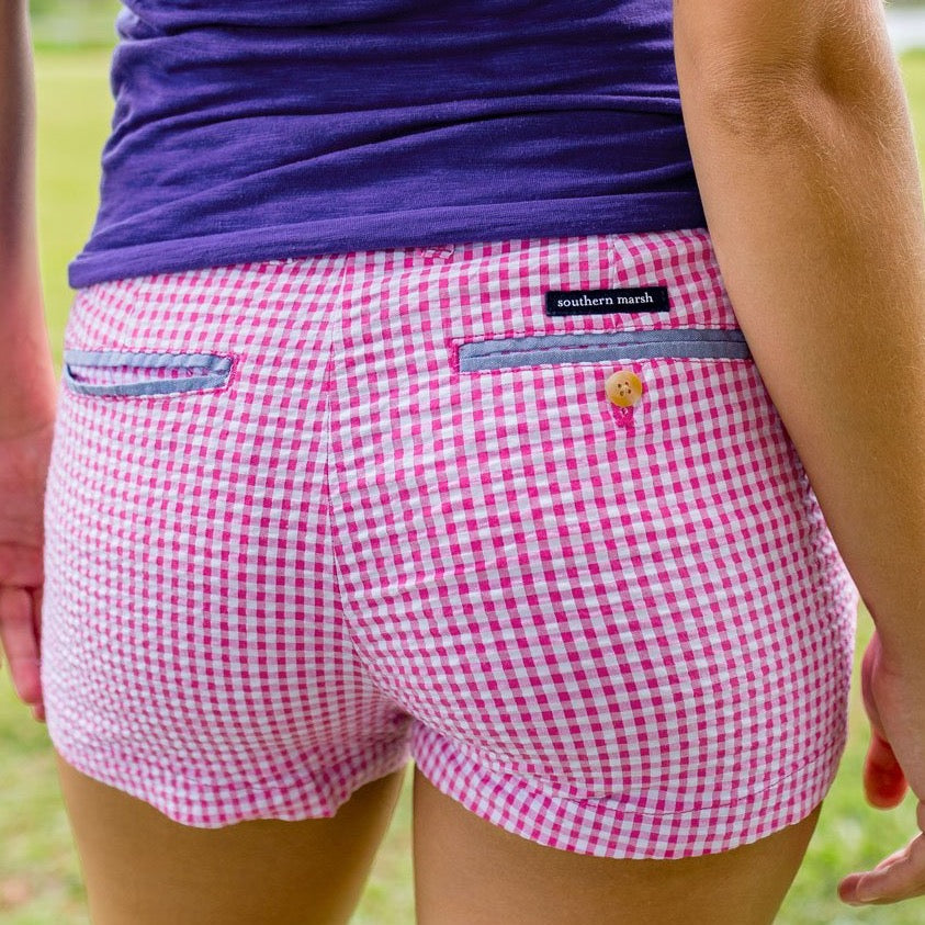 Pink Gingham | Brighton Short | Gingham | Womens Shorts