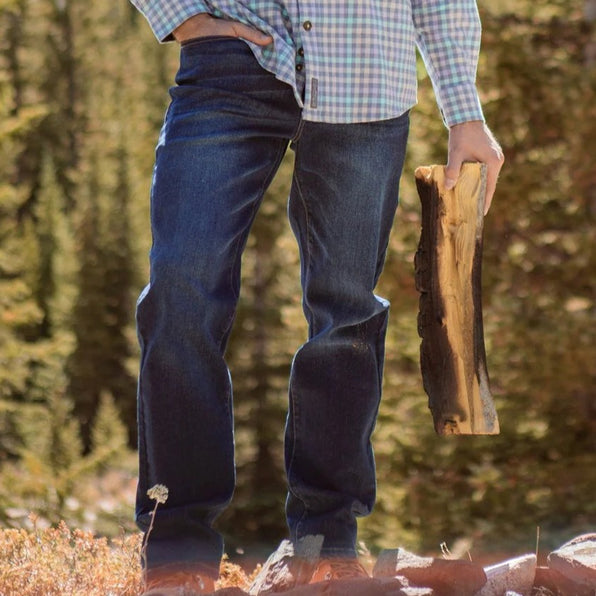Navy | Greenville Stretch Denim | 34in. Inseam | Men's Jeans