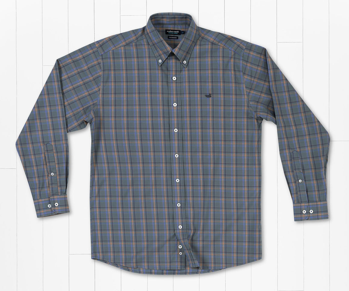 Sage        and        Slate | Bristol Performance Plaid Dress Shirt