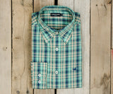 Dark Green and Purple | Cumberland Plaid Dress Shirt