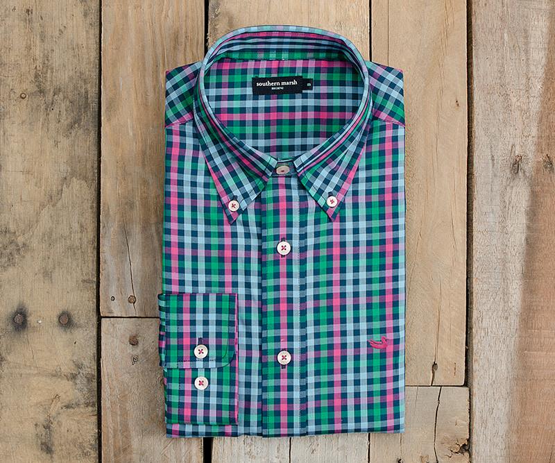Navy and Pink | Cumberland Plaid Dress Shirt