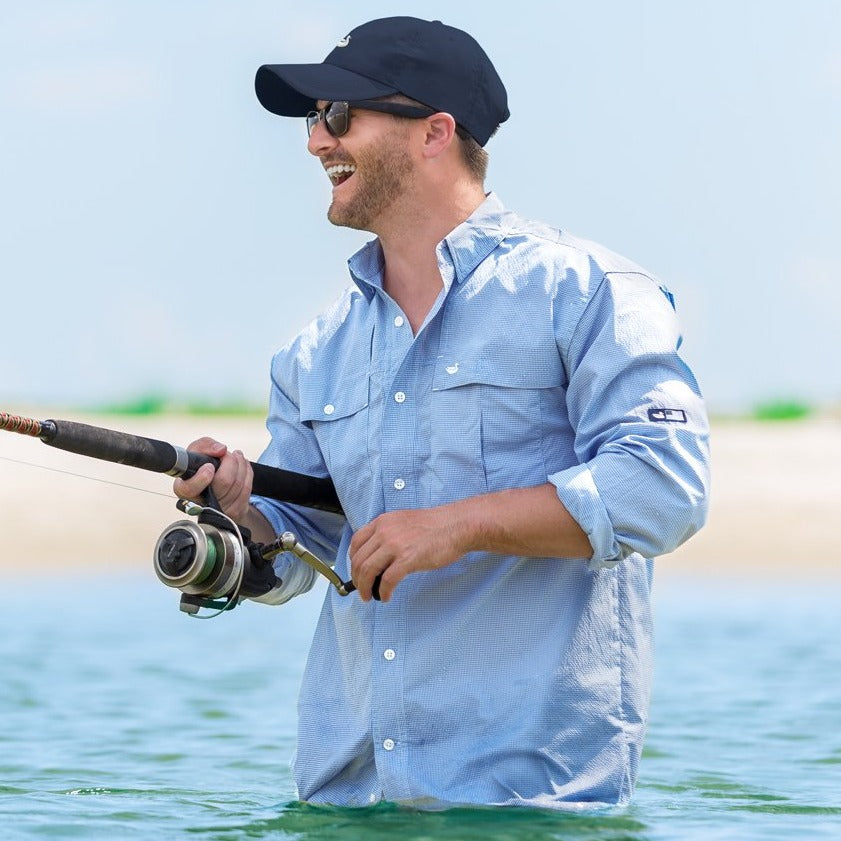 Breaker Blue North Key | North Key Fishing Shirt | Long Sleeve
