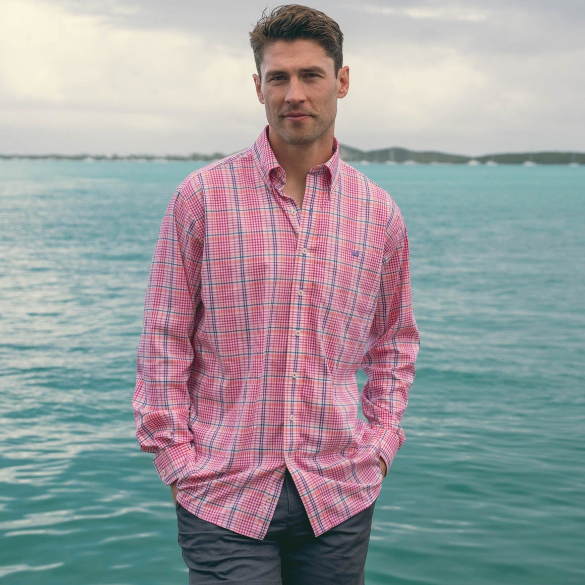 Pink  and  Navy | LS