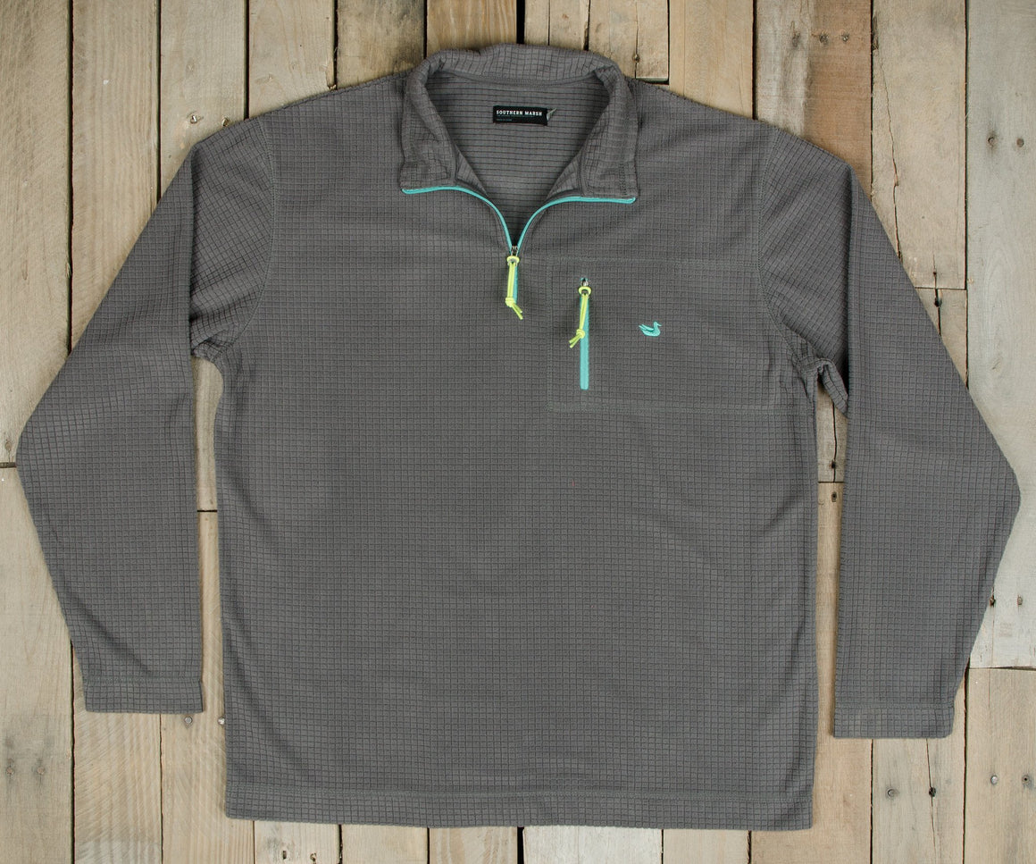 Burnt Taupe with antigua blue | FieldTecª Dune Performance Pullover | Essential Styles