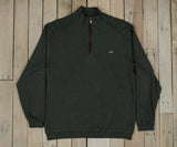 Midnight Gray with Slate Blue Duck | DownpourDRY Cotton 1/4 Zip Pullover