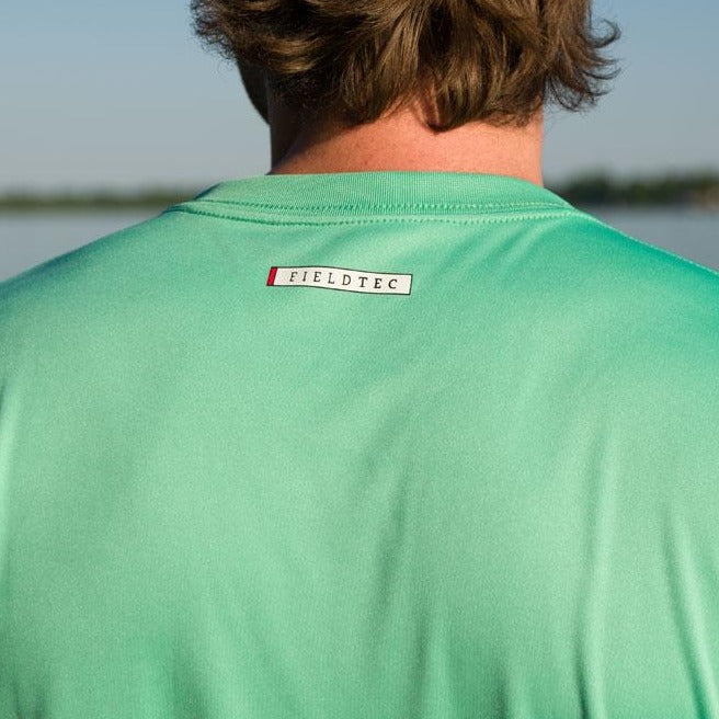 Bimini  Green with Peach | LS Back