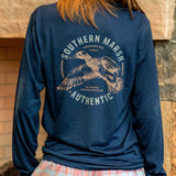 Navy | FieldTec Comfort Tee | Inflight | Long Sleeve T-Shirt | Southern Lifestyle