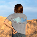 Midnight Gray | FieldTec™ Heathered Tee | Gradient Scales | LS