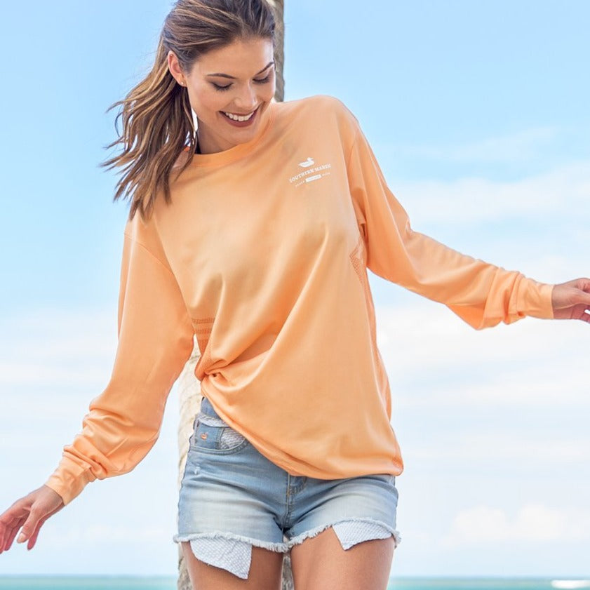 Melon | FieldTec™ Gulf Stream Performance Shirt | Long Sleeve Performance T-Shirt