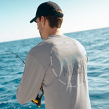 Light Gray | FieldTec™ Heathered Tee | Marlin Time | Long Sleeve | LS
