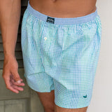 Antigua Blue and Teal Gingham | LS
