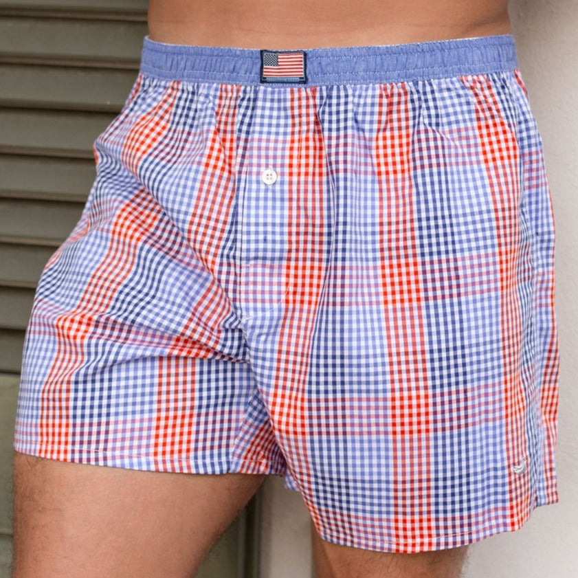 Navy and Red Gingham | LS