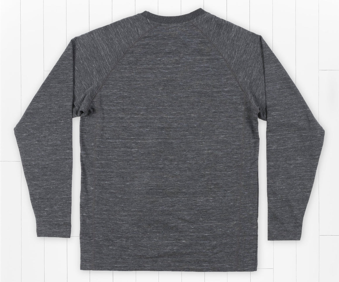 Midnight Gray | Hearth French Terry Long Sleeve Tee | Long Sleeve Lounge Shirt